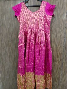 Pink &amp; Gold Ethnic Dress
