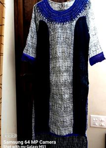 Black & White Kurta