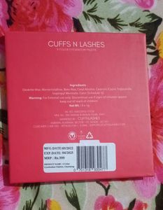 9 Colour Eyeshadow Palette (Cuffs &amp; Lashes)