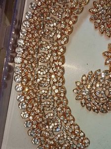 Elegant Rhinestone &amp; Gold-tone Jewelry Set