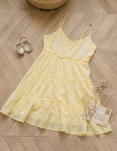 Yellow Tiered Sundress