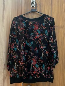 Only sheer printed top