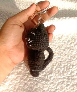 Blacky The Cat Keychain ❤️