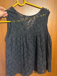 Black Lace Tank Top