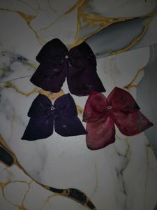 Set of 3 Bow Hair Clips
