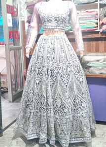 Heavy Embroidery Work Lehenga