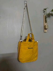 Bright Yellow Tote Bag