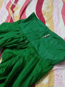 Green Banarasi suit