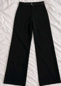 Classic Black Wide-Leg Pants