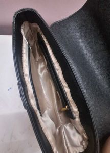 Stylish Black Saddle Bag
