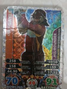 Chris Gayle ODI 2015 World cup silver foil card
