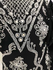 Black party wear suit material
