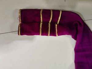 Elegant Purple Anarkali gown with duppta