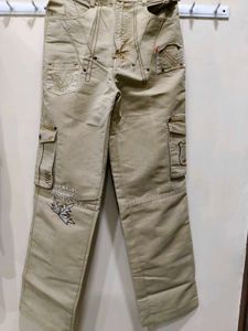 women Y2K inspired embroidered cargo pants