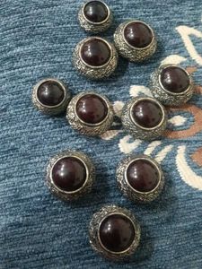 premium vintage metal button. set  ( 10 piece)
