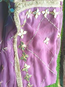 gota Patti saree with blouse 44 inch