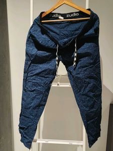 Men's Printed Blue Jogger Pants