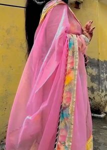 Pink sharara