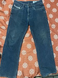 Diesel Dark Wash Straight Leg Jeans original