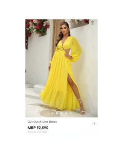Vibrant Yellow Maxi Dress