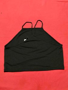 Black Strappy Crop Top – H&amp;M