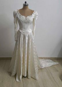 Vintage Bridgerton style bridal Gown