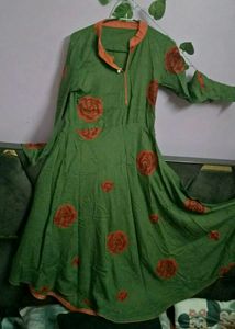 Green Floral Kurti