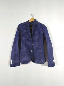 Navy Polka Dot Blazer
