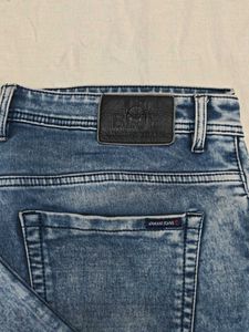 Men's Acid Wash Blue Jeans
