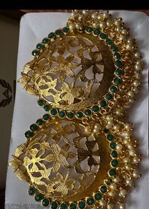 Exquisite Ethnic Gold-Toned Earrings