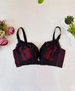 Lace Trimmed Balconette Bra