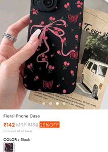 Samsung S21fe Cute Floral Phone Case with Bow
