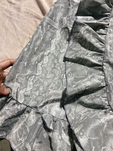 Snake Print Grey Mini Dress
