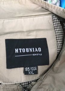 Men's Beige Cotton jacket