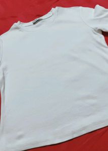 Classic White Crew Neck T-Shirt