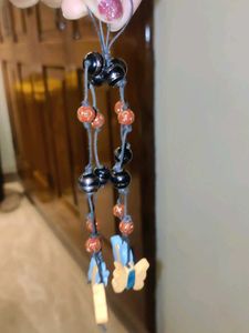 Butterfly Beaded Keychain