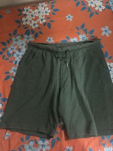 Olive Green Lounge Shorts