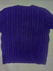 ralph lauren purple cable knit