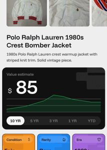 Ralph Lauren Retro Bomber Jacket 🇺🇸
