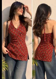 Custom Desi Halter Neck kurti