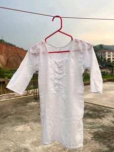 White Cotton Kurta