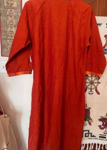 Vibrant Orange Kurta