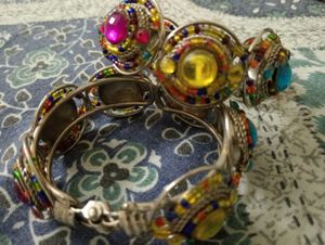 Boho Beaded Bangle Set