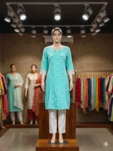 Elegant Teal Kurta.