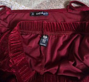 Shein Velvet Night wear Set