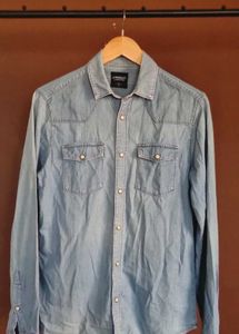 Classic Light Wash Denim Shirt