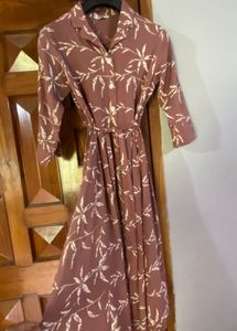 🎄 OFFER Floral Print Shirt Dress