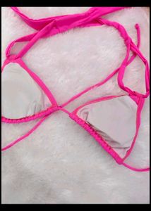 Sparkling Pink Sequin Bikini Top