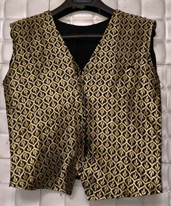 Ethnic Gold Print Koti | Festive Wear