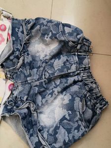 Cute Floral Kids Overalls